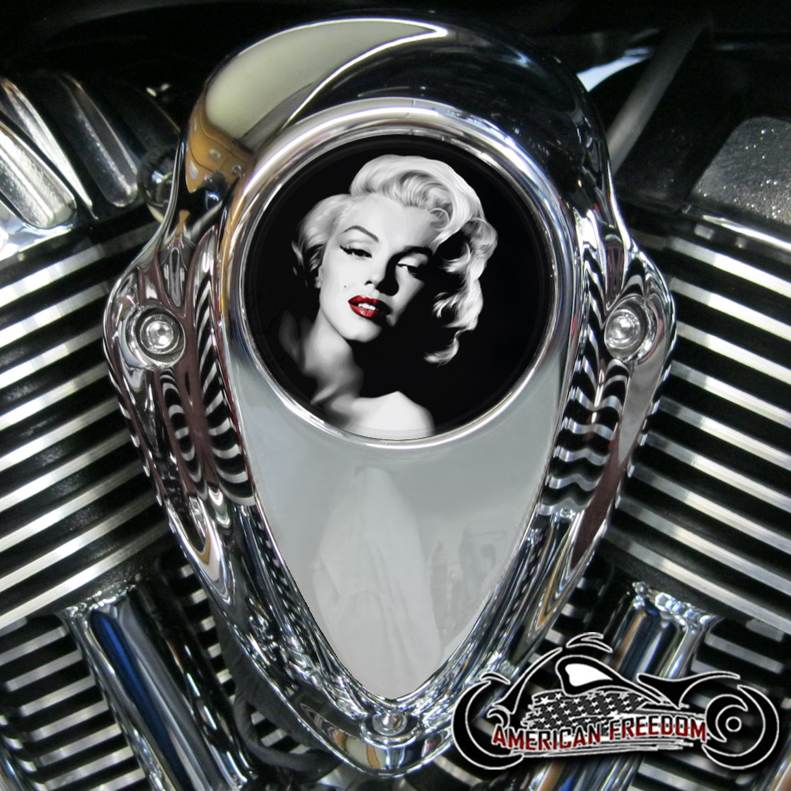 Indian Thunder Stroke Horn Insert - Marilyn Monroe Red Lips